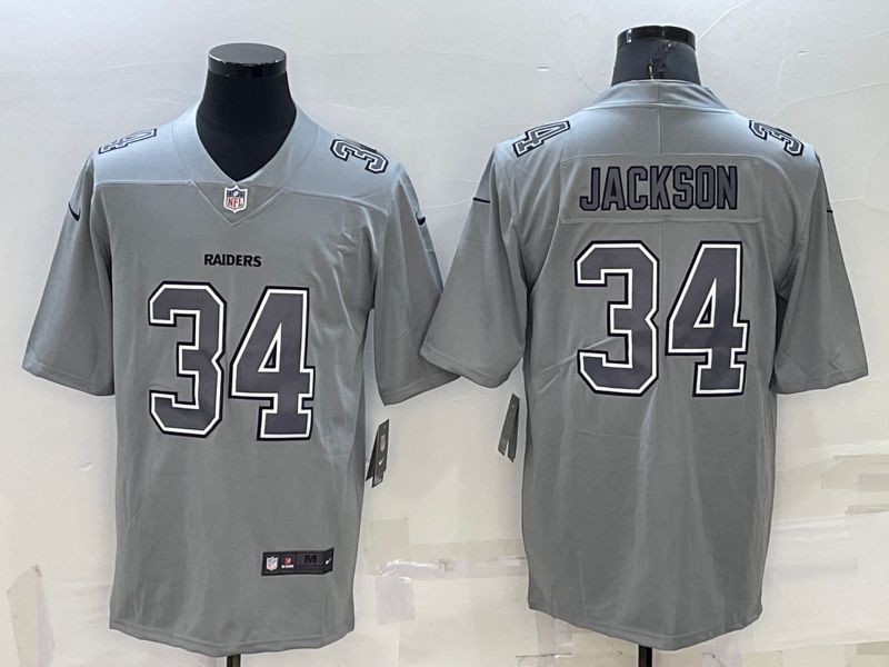 Men Oakland Raiders 34 Jackson Grey 2022 Nike Limited Vapor Untouchable NFL Jersey